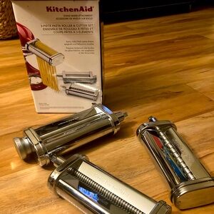 Kitchen Aid 3 Piece Pasta Roller and Cutter Set